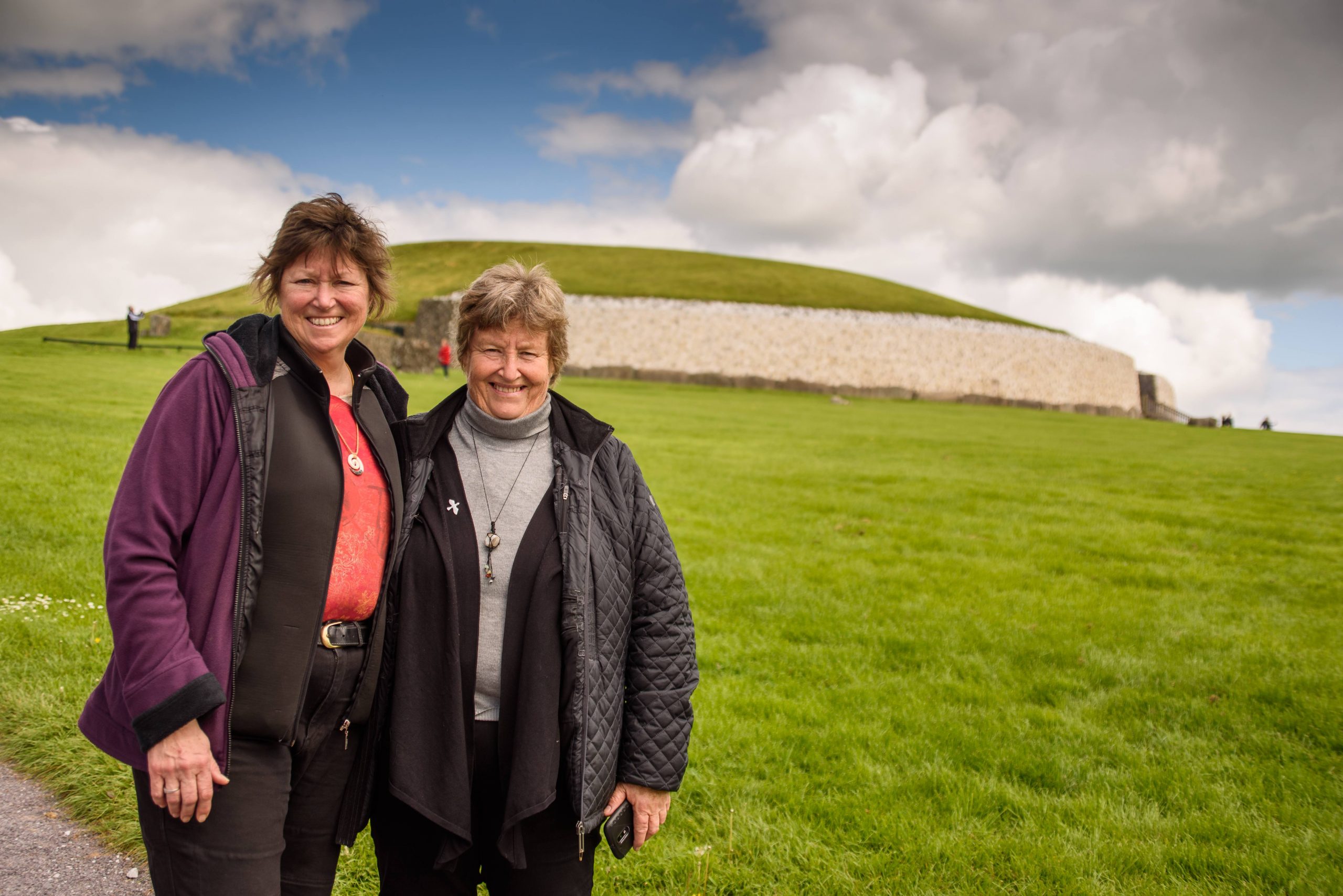 Blon and Sue at Newgrange, Ireland