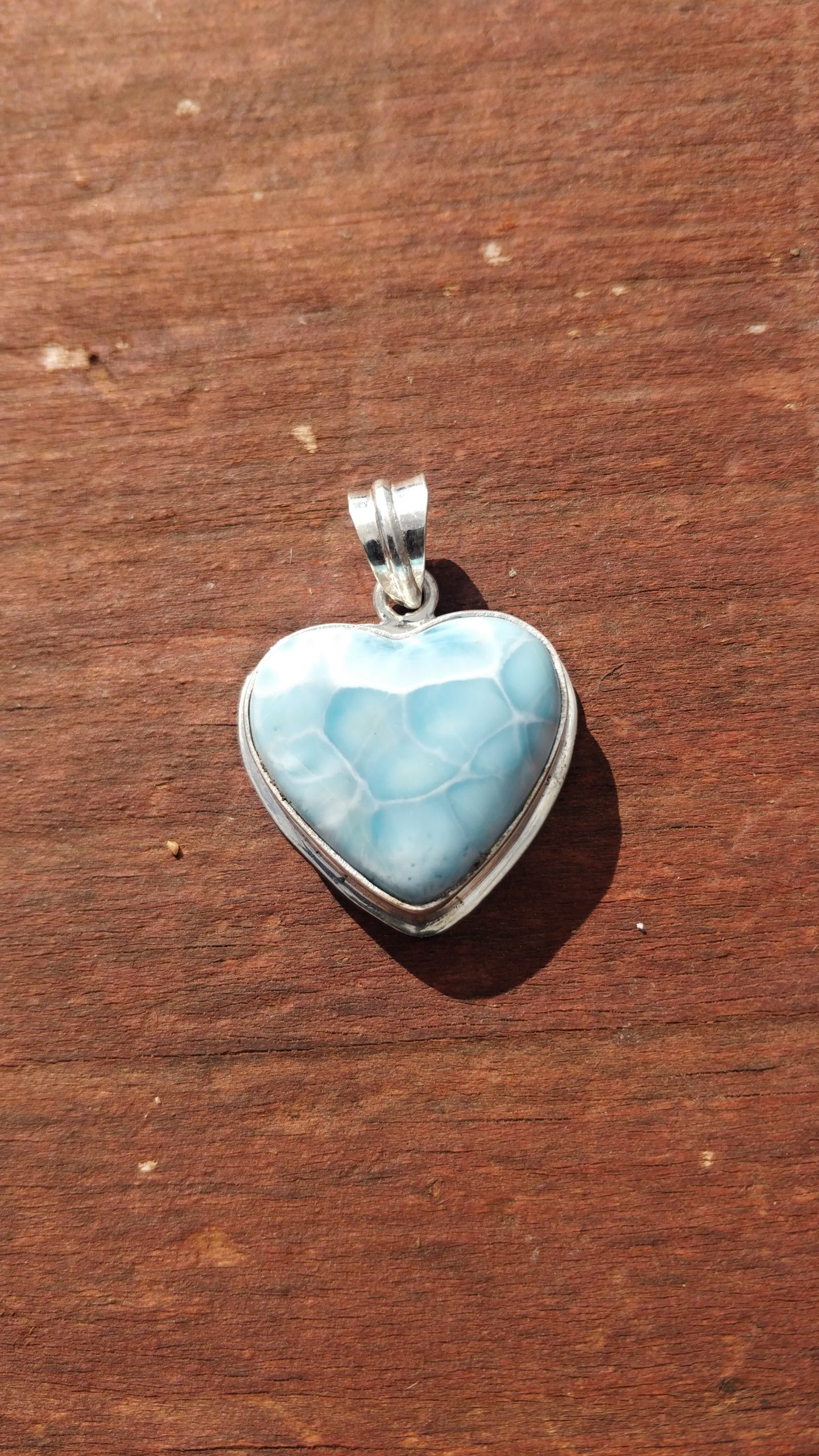 Larimar Heart Pendants