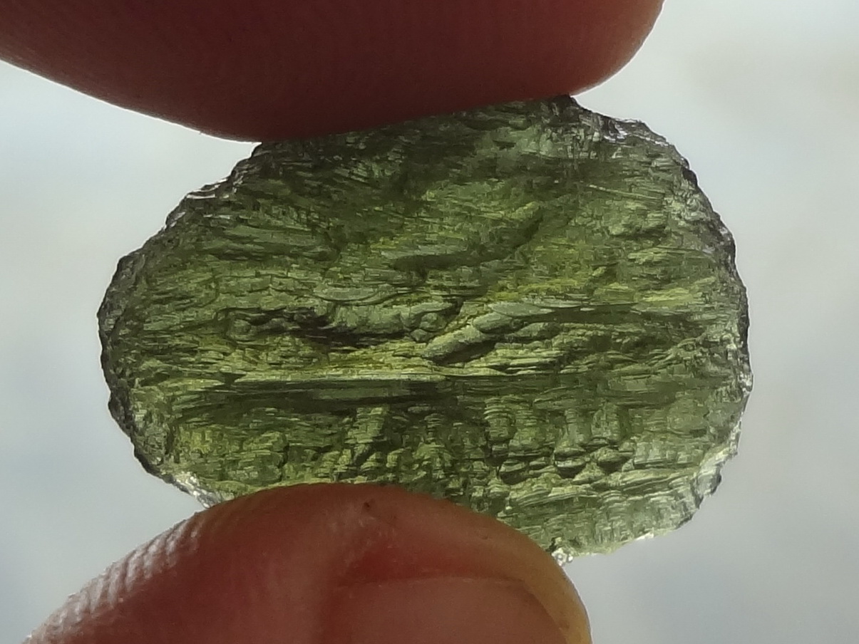 rare gemstone meteorite moldavite