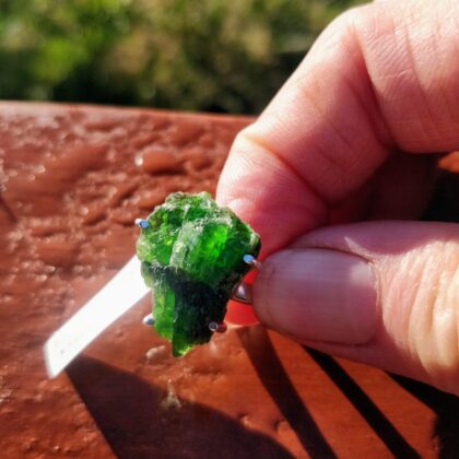 Chrome diopside ring