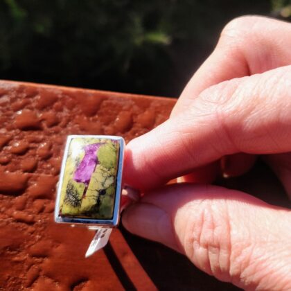 Tasmanian Serpentine Stichtite Ring