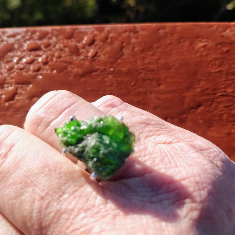 chrome diopside ring