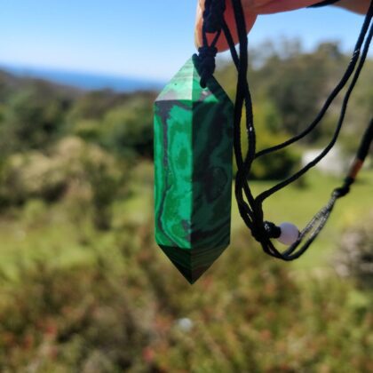 malachite pendant