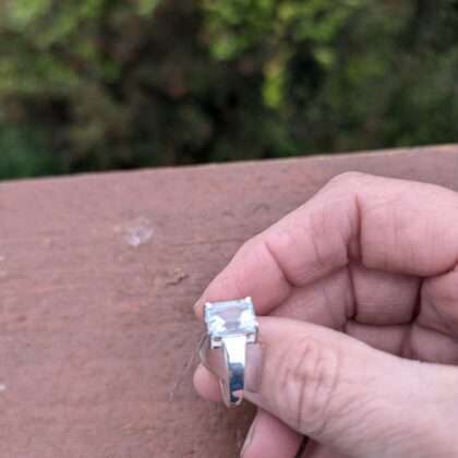 blue topaz ring